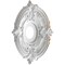 Ekena Millwork Attica PVC Ceiling Medallion (Fits Canopies up to 5 5/8"), Bright Coat Gold, 16"OD x 3 1/2"ID x 1"P CMP16ATBGL - alternate 3